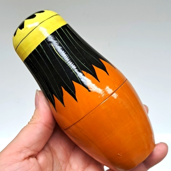 - Vintage Russian "Wizard Of Oz " set of 5 wood nesting dolls hand painted - Picture 3 of 12